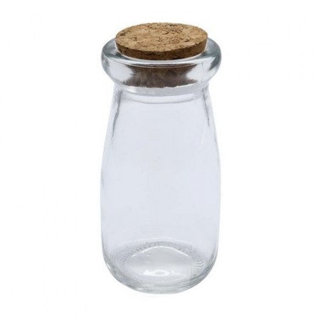 Бутылочка стеклянная с пробковой крышечкой, 5 х 10 см., купить - БлагоЛис