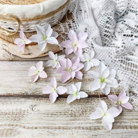 Гортензии дуболистные, бело-розовые, ТМ Pastel flowers, купить - БлагоЛис
