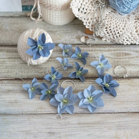 Гортензии дуболистные, сине-голубые, ТМ Pastel flowers, купить - БлагоЛис