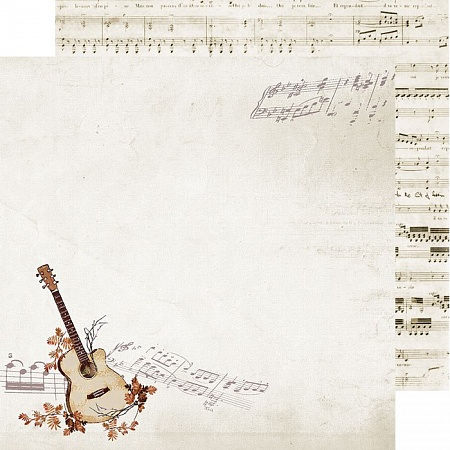 Лист Песни под гитару, 30,5 х 30,5 см, из коллекции Мужское дело, купить - БлагоЛис