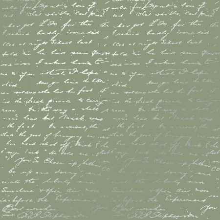 Лист односторонней бумаги с фольгированием Silver Text Olive 30,5 х 30,5 см, плотность 200 г, Фабрика Декора, купить - БлагоЛис