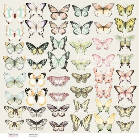Набор картинок для декорирования Бабочки, 30,5 х 30,5 см, Фабрика Декора   , купить - БлагоЛис