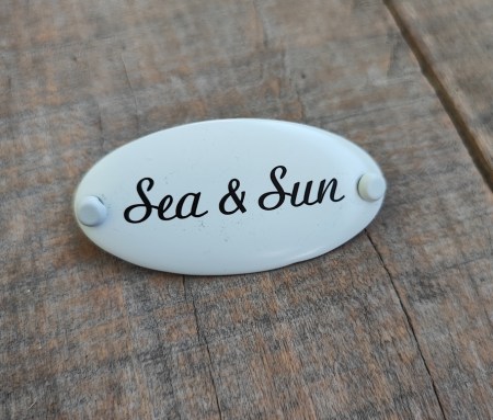 Металлическая табличка «Sea and Sun» SCB, 5 см., купить - БлагоЛис