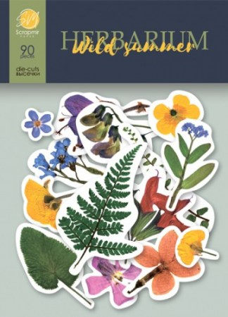 Набор высечек для скрапбукинга Herbarium Wild summer, 90 шт., Scrapmir, купить - БлагоЛис