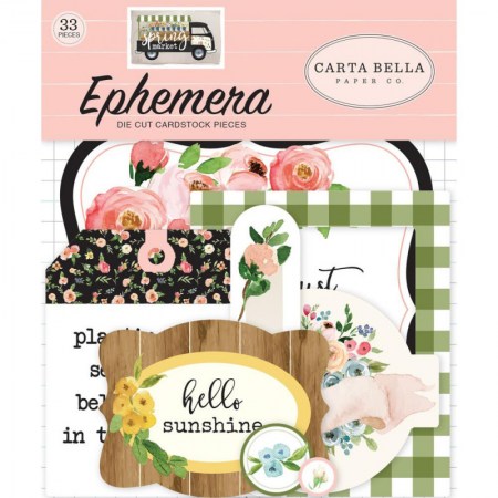 Набор высечек "Spring market", 33 элемента, Carta Bella, купить - БлагоЛис