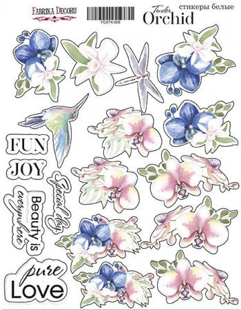 Набор наклеек (стикеров) #005, Tender orchid, Фабрика Декора, купить - БлагоЛис