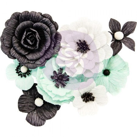 Набор цветов из креп бумаги Flirty Fleur Crepe Paper Flowers, Perfect Day, 8 штук, Prima Marketing, купить - БлагоЛис