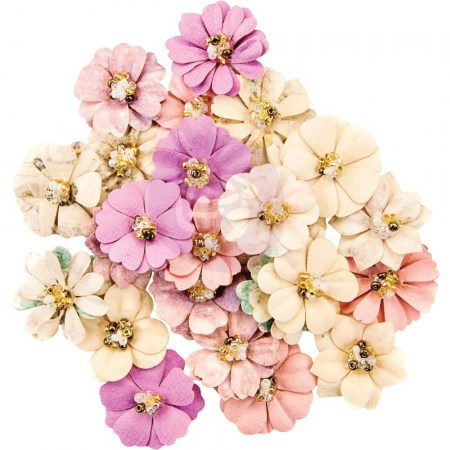 Набор цветов Moon Child Mulberry Paper Flowers , Constellation, 24 штуки, Prima Marketing, купить - БлагоЛис