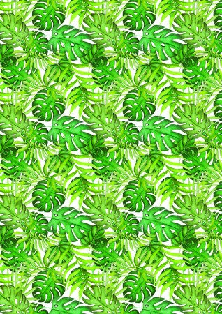 Оверлей (ацетатная пленка) "Green wild tropics", 20 х 30 см, ТМ Фабрика Декора , купить - БлагоЛис