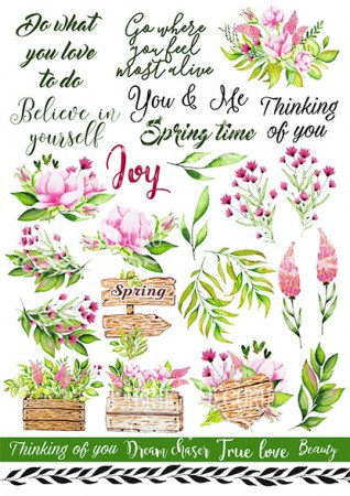 Оверлей (ацетатный лист) Spring Blossom, формат А 4, Фабрика Декора, купить - БлагоЛис