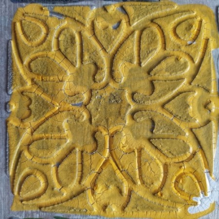 Патина с эффектом микротрещин «Жёлтая», 50 мл., ТМ Fractal Paint, купить - БлагоЛис