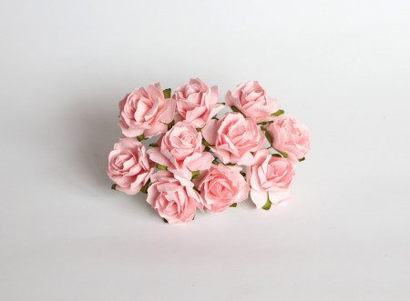 Кудрявая роза 3 см Розово-персиковая, купить - БлагоЛис