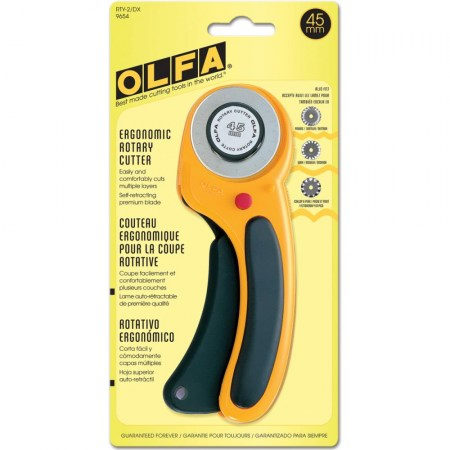 Роторный резак OLFA Deluxe Rotary Cutter 45mm, купить - БлагоЛис