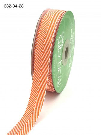 Твилловая лента, цвет оранжевый, ширина 1,9 см, May arts 382-34-28, цена за 1 ярд ( 90 см ), купить - БлагоЛис