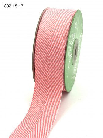 Твилловая лента, цвет розовый, ширина 3,8 см, May arts 382-15-17, цена за 1 ярд  (90 см), купить - БлагоЛис