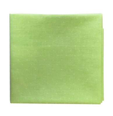 Ткань Зеленая в горох 55х50 см, 100% хлопок, SCB, купить - БлагоЛис