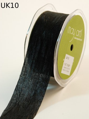 Шебби лента, 3,8 см, черная, May Arts, UK 5-10, цена за 1 ярд (90 см), купить - БлагоЛис