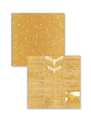 Набор бумаги "Атлас бабочек", 10 двусторонних листов, 1 лист для вырезания + бонус, размер 20 х 20 см, плотность 190 гр\м2, ТМ Eco Paper