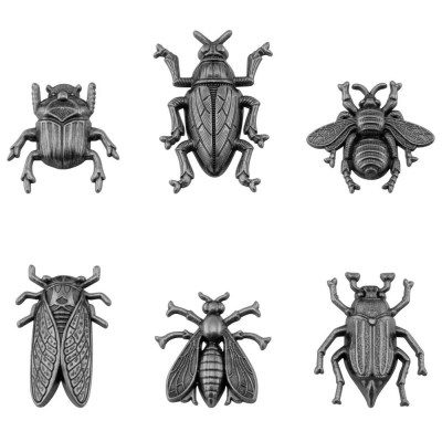 Набор металлических украшений «Entomology», 6 штук, ТМ Tim Holtz