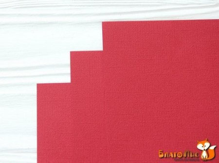 Кардсток текстурированный,цвет красный, 30,5 * 30,5, плотность 216 г/м, ТМ KDS , купить - БлагоЛис