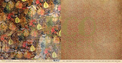 Набор бумаги "Осенний лес", 5 двусторонних листов + 2 листа с карточками и элементами для вырезания + бонус, размер 20 х 20 см, плотность 190 гр\м2, ТМ Eco Paper