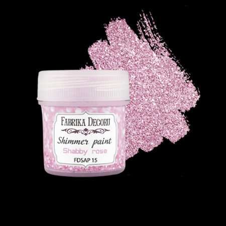Краска с глиттером Shimmer paint, Розовый шебби, 20 мл, купить - БлагоЛис