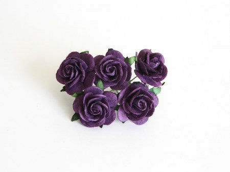 Midi роза 2,5 см - Фиолетовая 182, купить - БлагоЛис