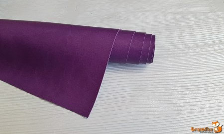 Переплетная экокожа матовая, фиолетовая, отрез 35 х 50 см, Италия, купить - БлагоЛис