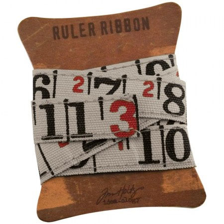 Тесьма льняная Idea-Ology Canvas Fabric Ruler Ribbon, 1 ярд, ТМ Tim Holtz, купить - БлагоЛис