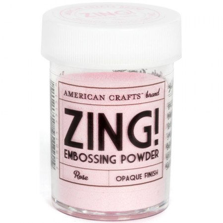 Пудра для эмбоссинга матовая AMERICAN CRAFTS "ZING", цвет розовый (Rose) (28,4 г), купить - БлагоЛис