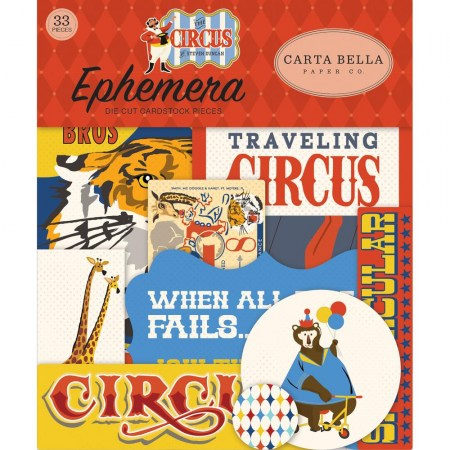 Набор высечек Ephemera Circus, 33 элемента, Carta bella  , купить - БлагоЛис