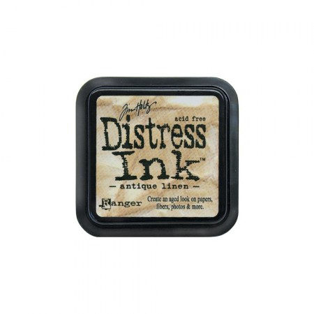 Чернильная подушка Tim Holtz Distress Ink Pad, цвет Antique Linen (античный лен), 5х5 см, ТМ Ringer, купить - БлагоЛис