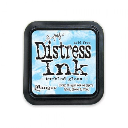Чернильная подушка Tim Holtz Distress Ink Pad, цвет Tumbled Glass (упавшее стекло), 5х5 см, ТМ Ringer , купить - БлагоЛис