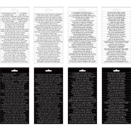 Набор стикеров, SNARKY, 218 фраз и предложений на 8 листах,Idea-Ology Spiral Bound Sticker Book, ТМ Tim Holtz , купить - БлагоЛис