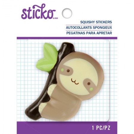 Объемный стикер Sloth, 6,5 см, Sticko, купить - БлагоЛис