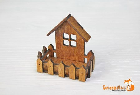 Декоративный домик из фанеры №2, купить - БлагоЛис