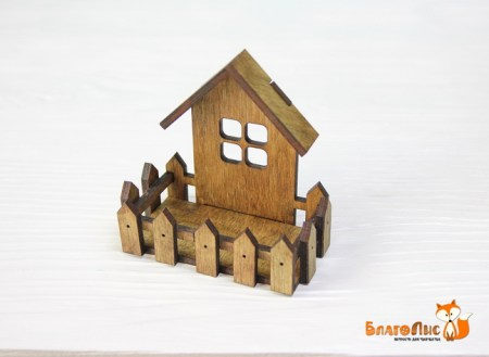 Декоративный домик из фанеры №3, купить - БлагоЛис