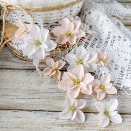 Гортензии дуболистные, пудрово-персиковые, ТМ Pastel flowers, купить - БлагоЛис