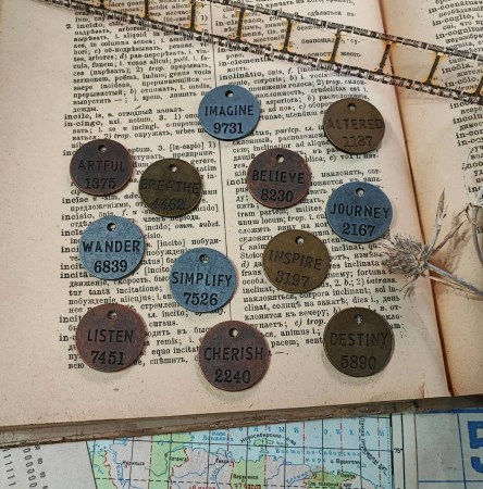 Набор металлических медальонов, 12 штук, Аналог Tim Holtz, купить - БлагоЛис
