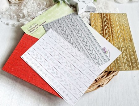 Нож для вырубки фоновый "Рождественский орнамент", ТМ Agiart, купить - БлагоЛис