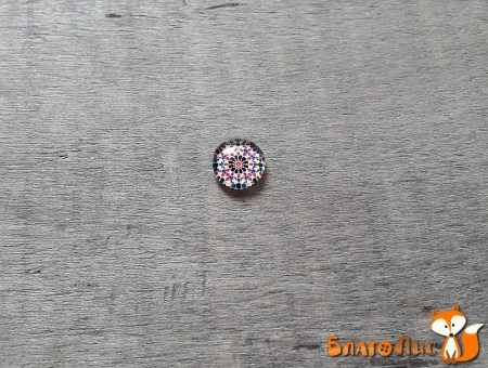 Акриловая капля с рисунком Марокко №7, диаметр 10 мм, купить - БлагоЛис