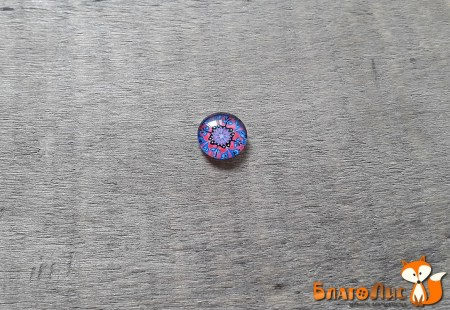 Акриловая капля с рисунком Марокко №2, диаметр 10 мм, купить - БлагоЛис