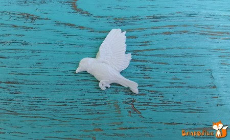 Фигурка из пластика Летящая птица, 3,5 х 3,5 см, купить - БлагоЛис