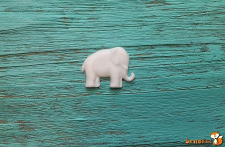 Фигурка из пластика Слон, 2 х 3 см, купить - БлагоЛис