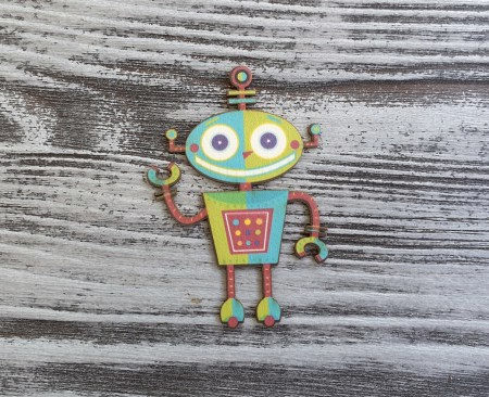 Цветной чипборд "Робот №1", 6 см , купить - БлагоЛис