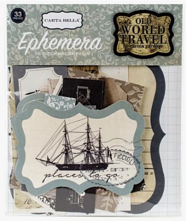 Набор высечек "Old world travel", 33 элемента, Carta Bella, купить - БлагоЛис