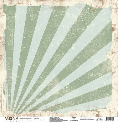 Набор бумаги Ретро кафе Mona Design, 11 листов, 190 грамм, 30,5 х 30,5 см 