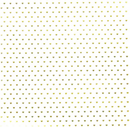 Веллум (калька) с золотым фольгированием Hearts, 30 х 30 см, DIY Shop, купить - БлагоЛис