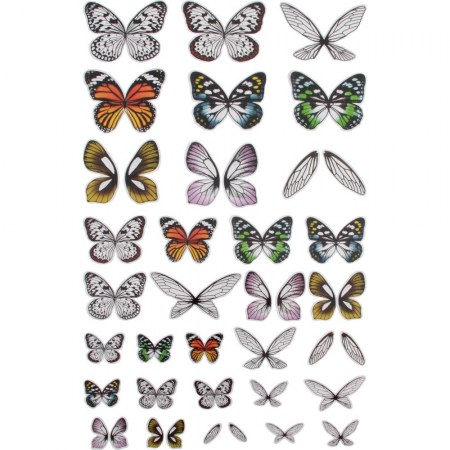 Набор ацетатных бабочек Idea-Ology Wings, 72 штуки, ТМ Tim Holtz , купить - БлагоЛис
