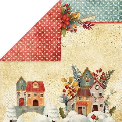 Набор бумаги Colors of Christmas, 15 х 15 см, 24 двусторонних листа, плотность 250 грамм, ТМ Craft & You Design 